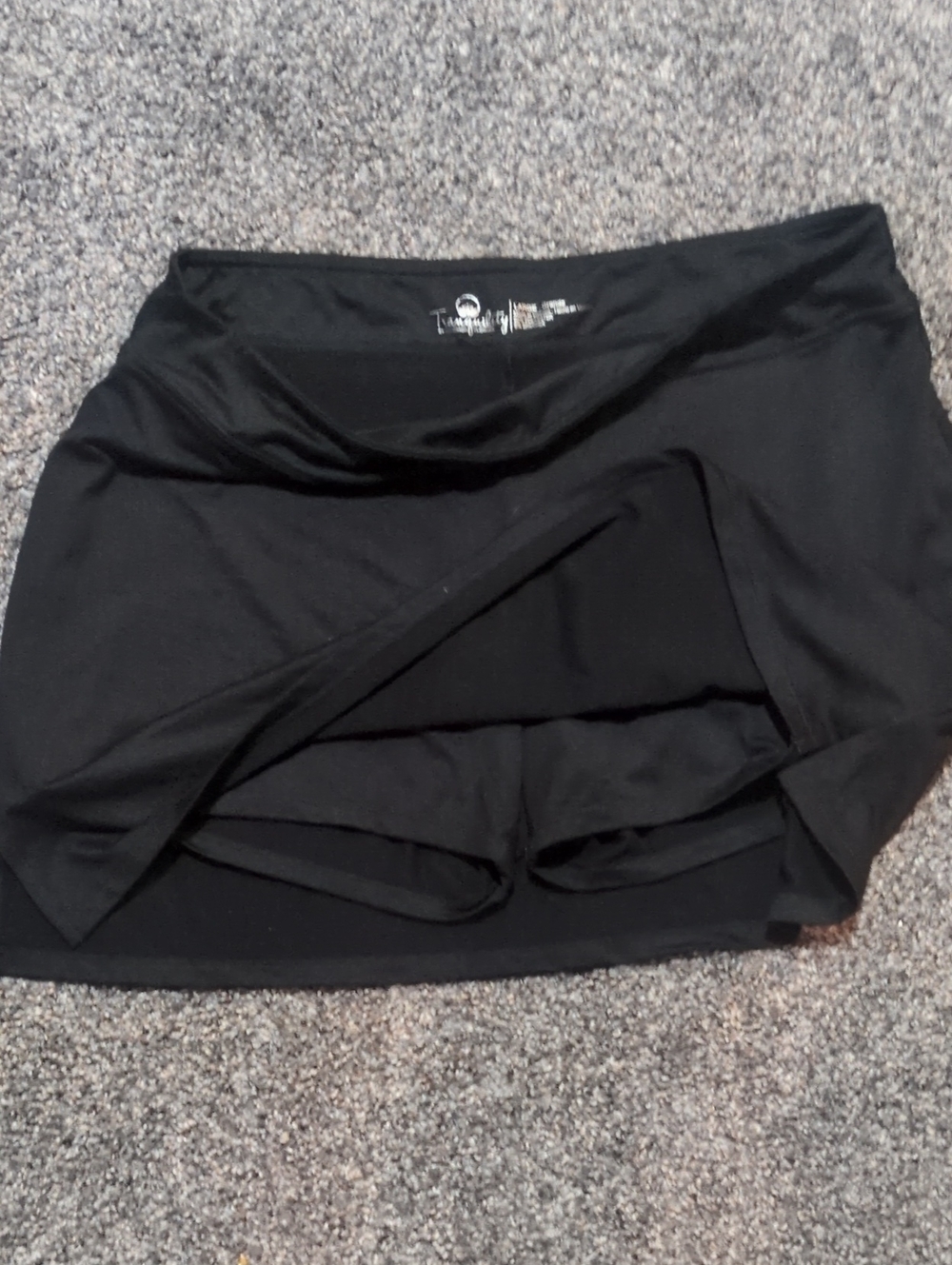 Tranquility by Colorado Clothing Black Mini Skort with Built-In Shorts